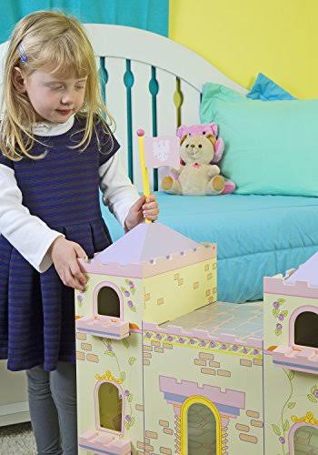 Wooden Fairytale Castle on Lazy Susan D6893