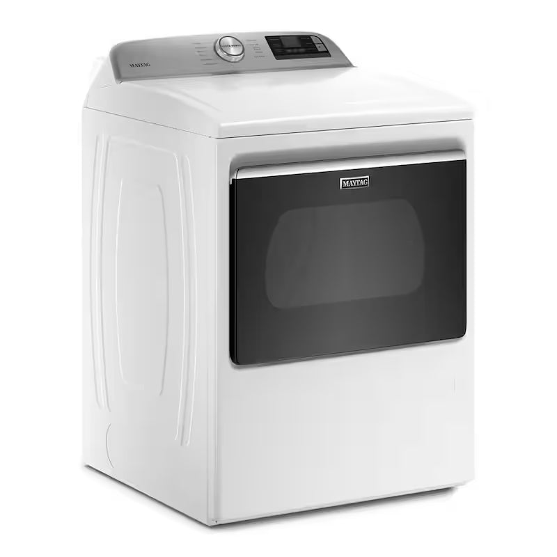 White Gas Dryer with Hamper Door T184789