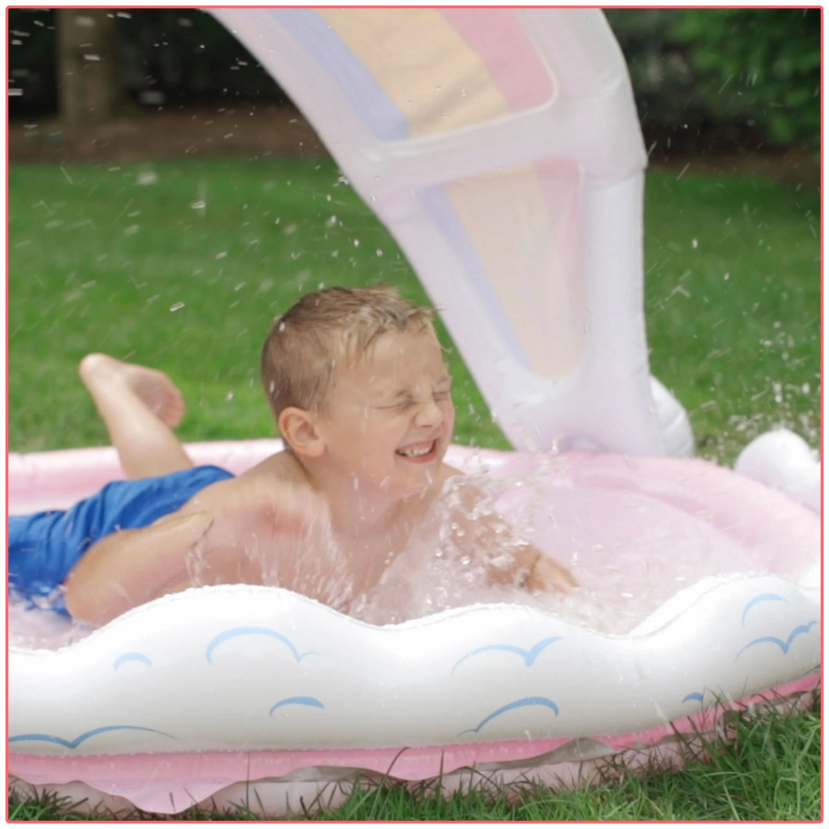 Rainbow Unicorn Sprinkler and Splash Pad 5.5' L8217