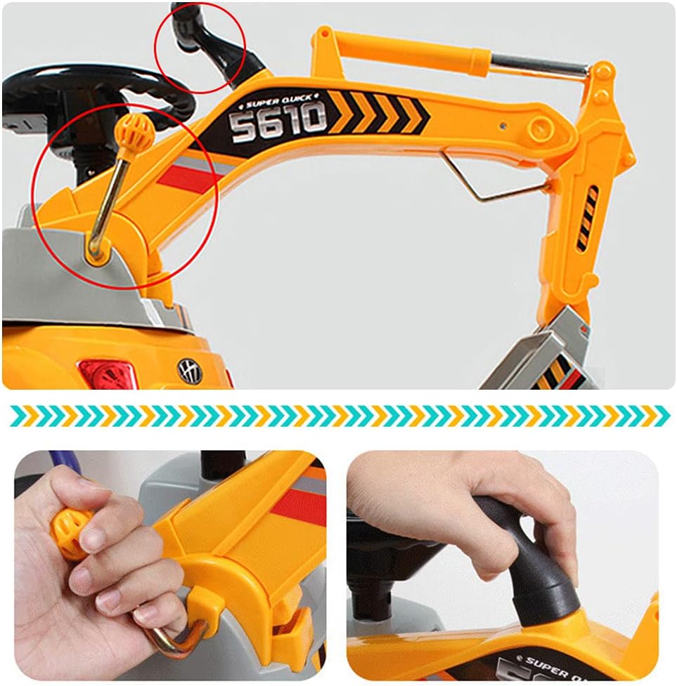 Ride-on Excavator Car with Sounds & Lights J9039