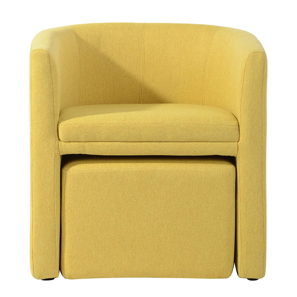 Blue Accent Chair with Ottoman H959