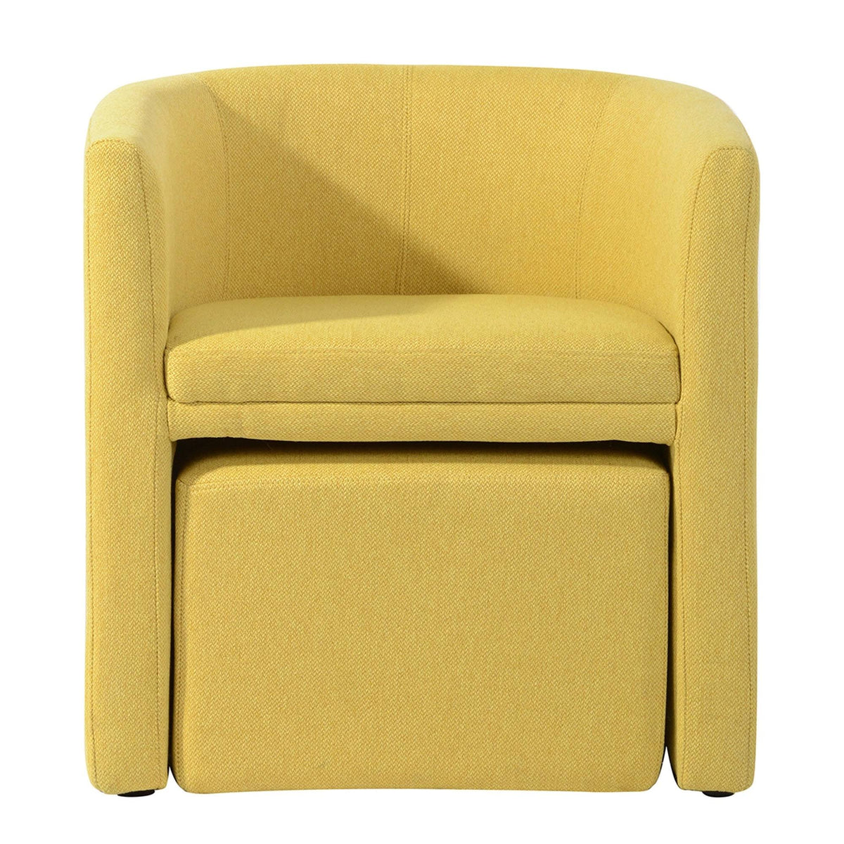 Blue Accent Chair with Ottoman H959