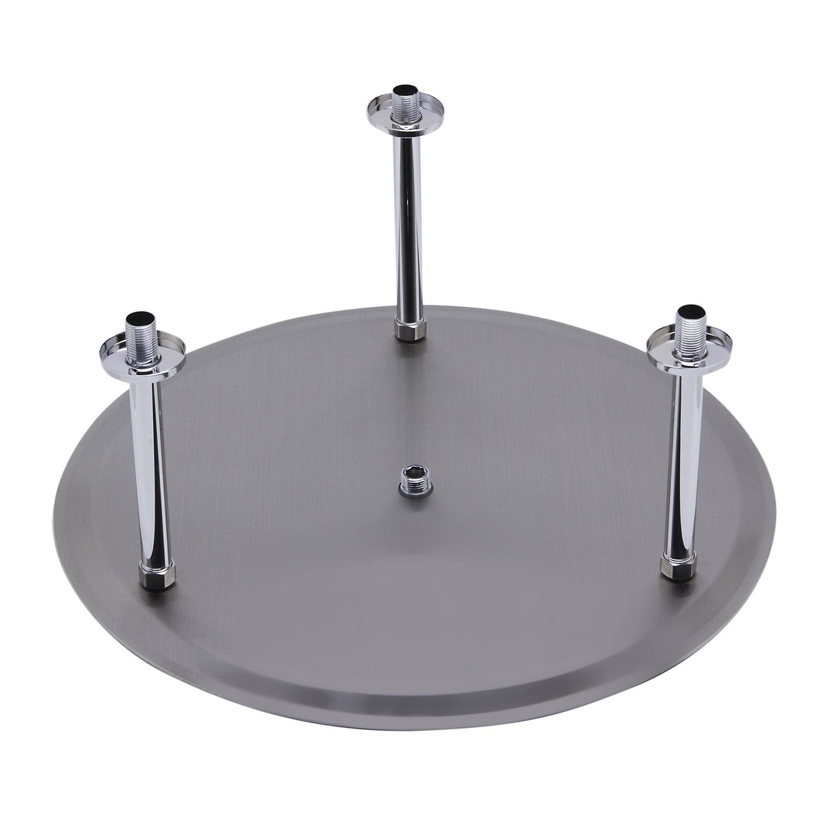 20x22 Round Brushed Solid Stainless Steel Rain Shower Head Q539305