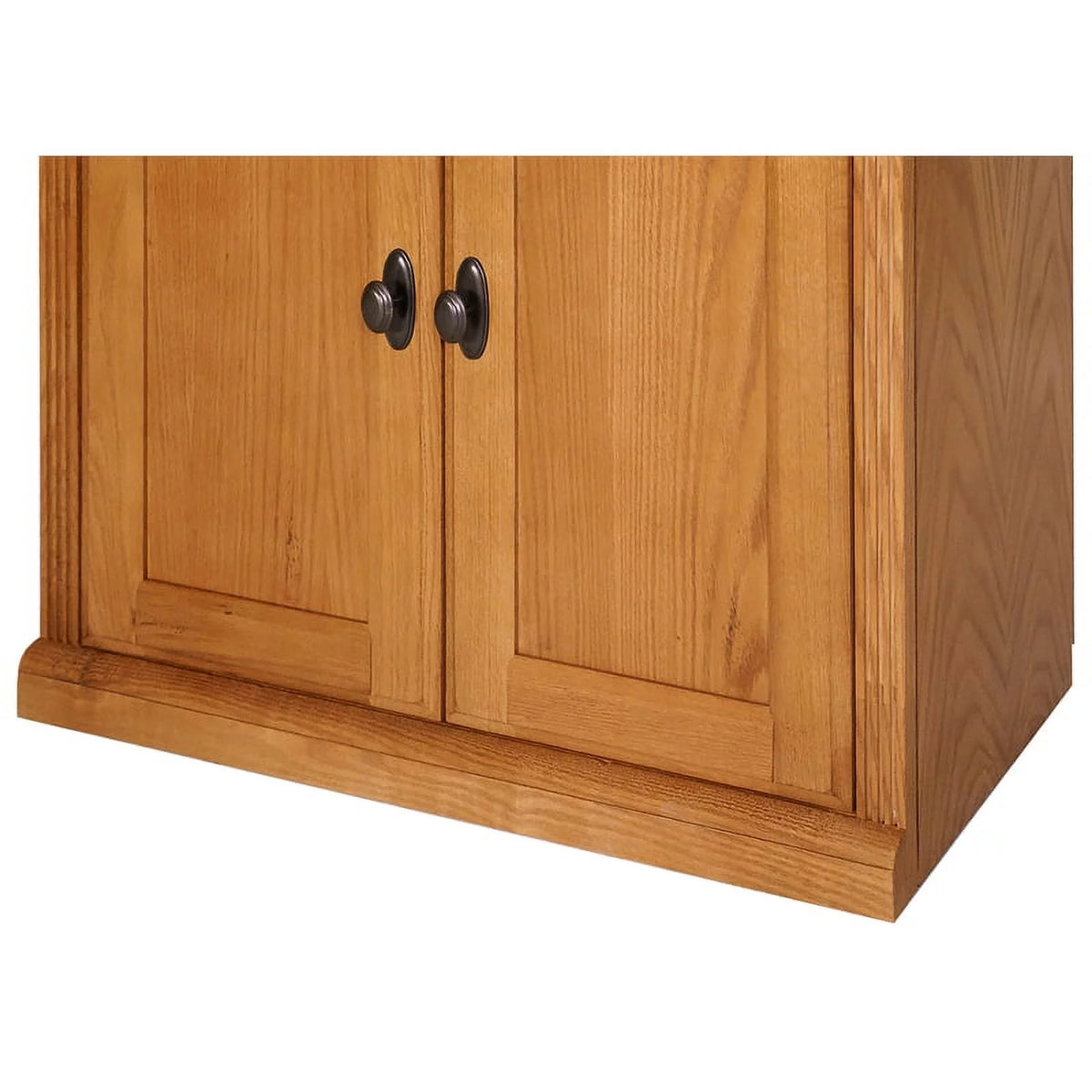 Brown Wood Bookcase with Lower Doors F913547