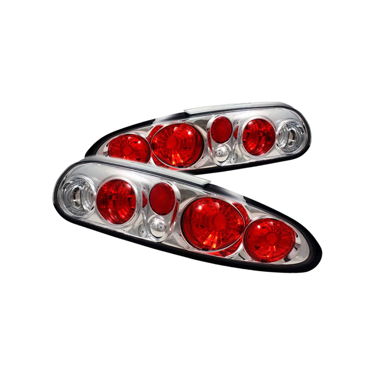 Euro Style Tail Lights Chrome H240