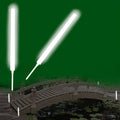 White 10x22 Glow Sticks with Spikes 25 Pack B297405