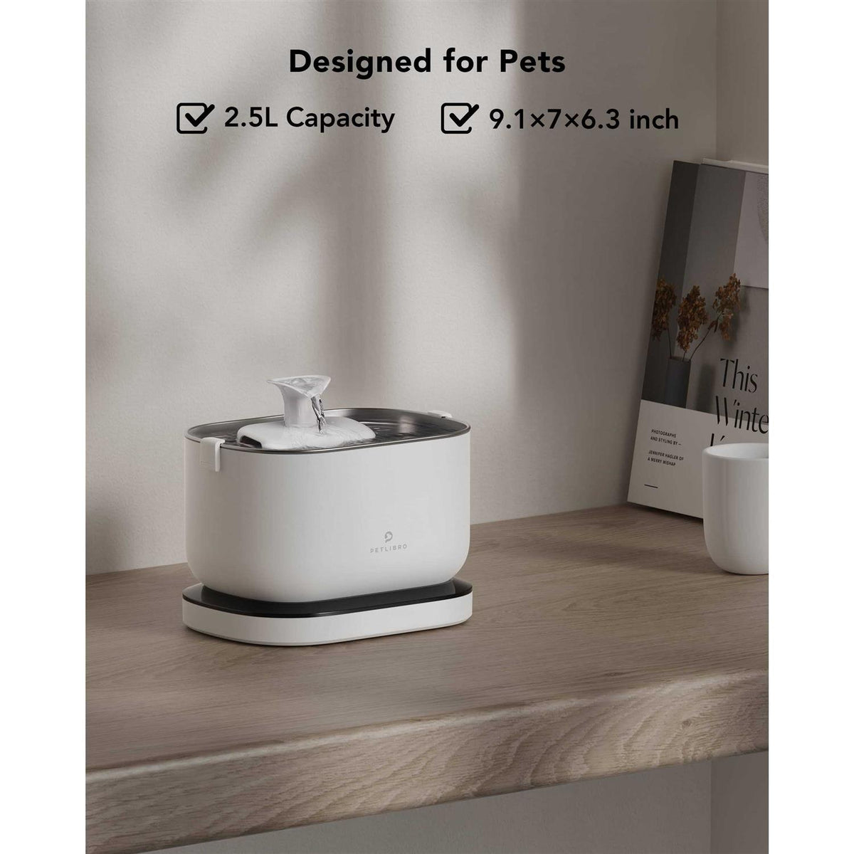 Battery Operated Cat Water Fountain F31499