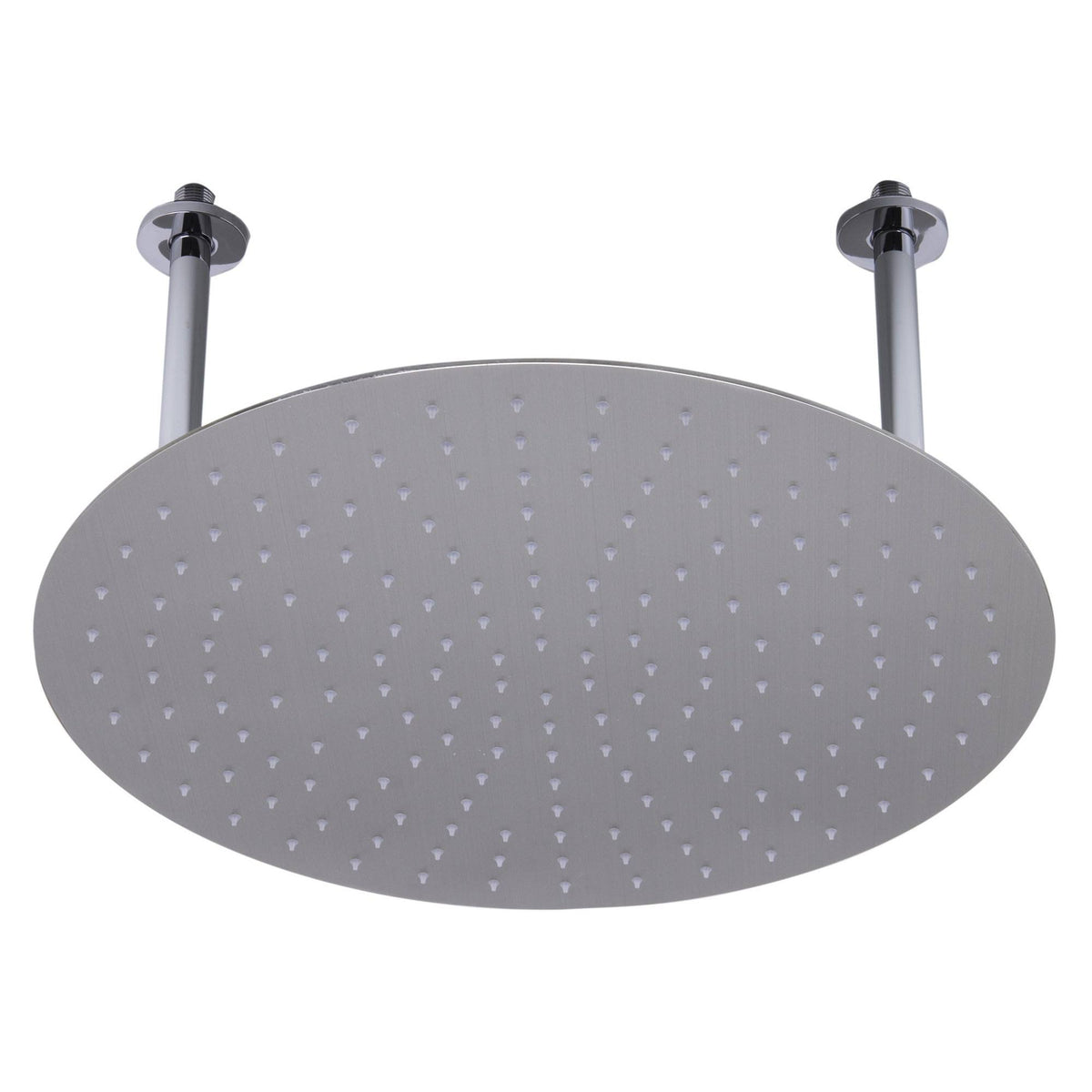 20x22 Round Brushed Solid Stainless Steel Rain Shower Head Q539305
