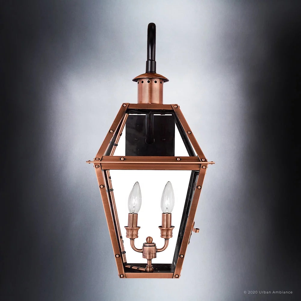 Outdoor Wall Sconce with Clear Glass O53725