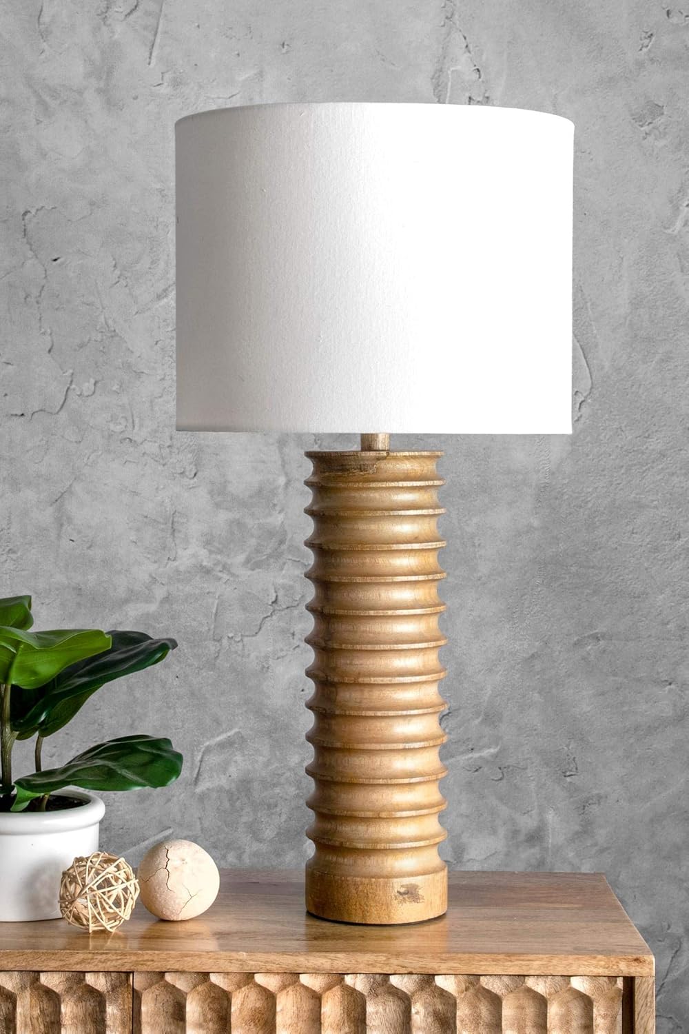 Wood Table Lamp W154
