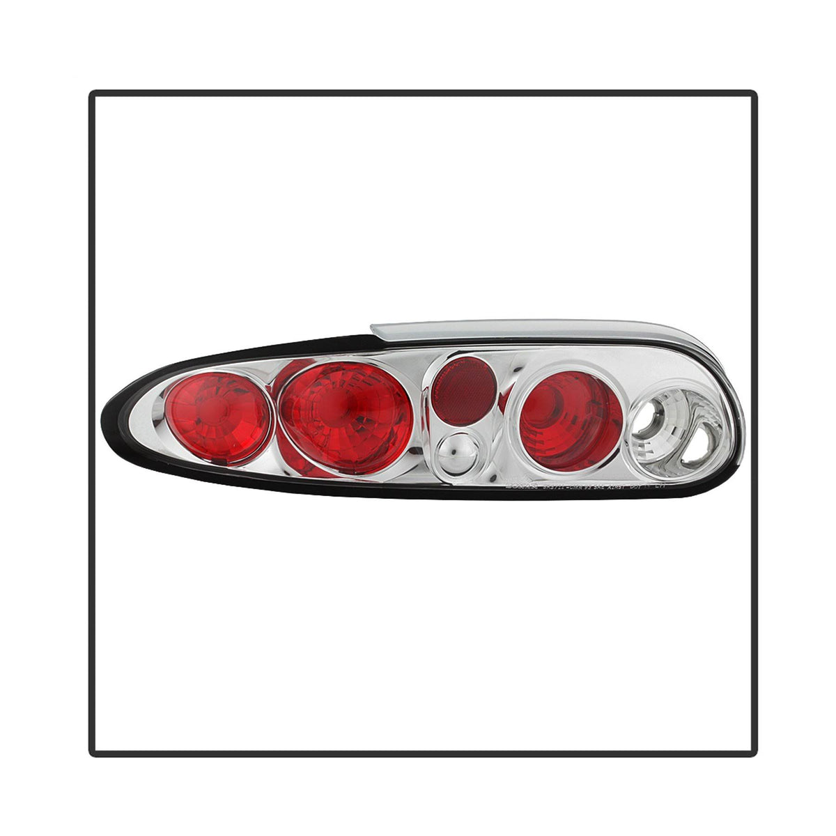 Euro Style Tail Lights Chrome H240