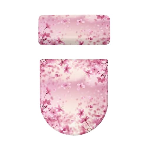 Polyester Fabric Christmas Theme Toilet Seat Cover Set G537