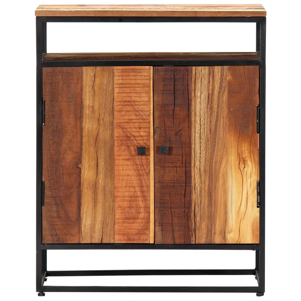 Side Cabinet Solid Reclaimed Wood and Steel N6488