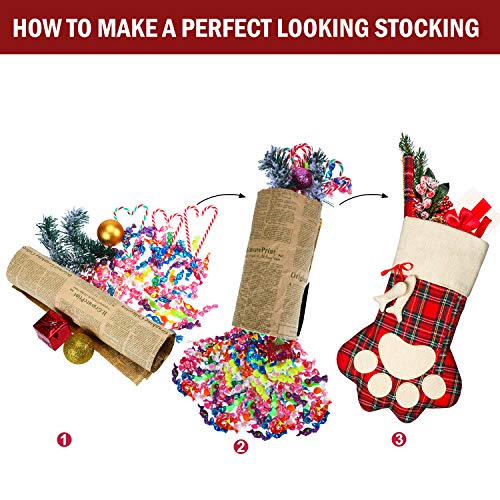 16 Inch Plaid Pet Christmas Stockings K731286