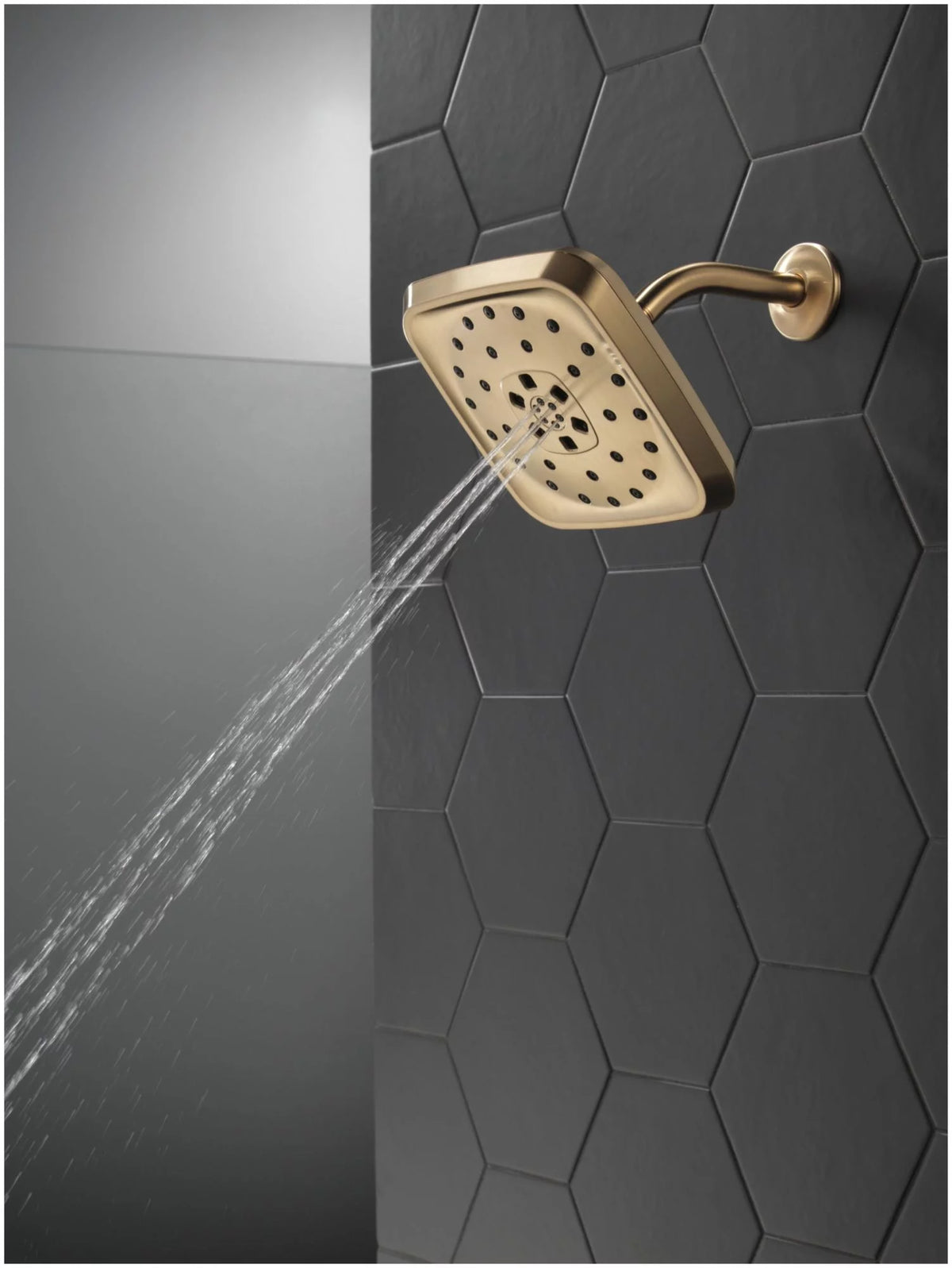 Square 1.75 GPM Multi Function Rain Shower Head T87710
