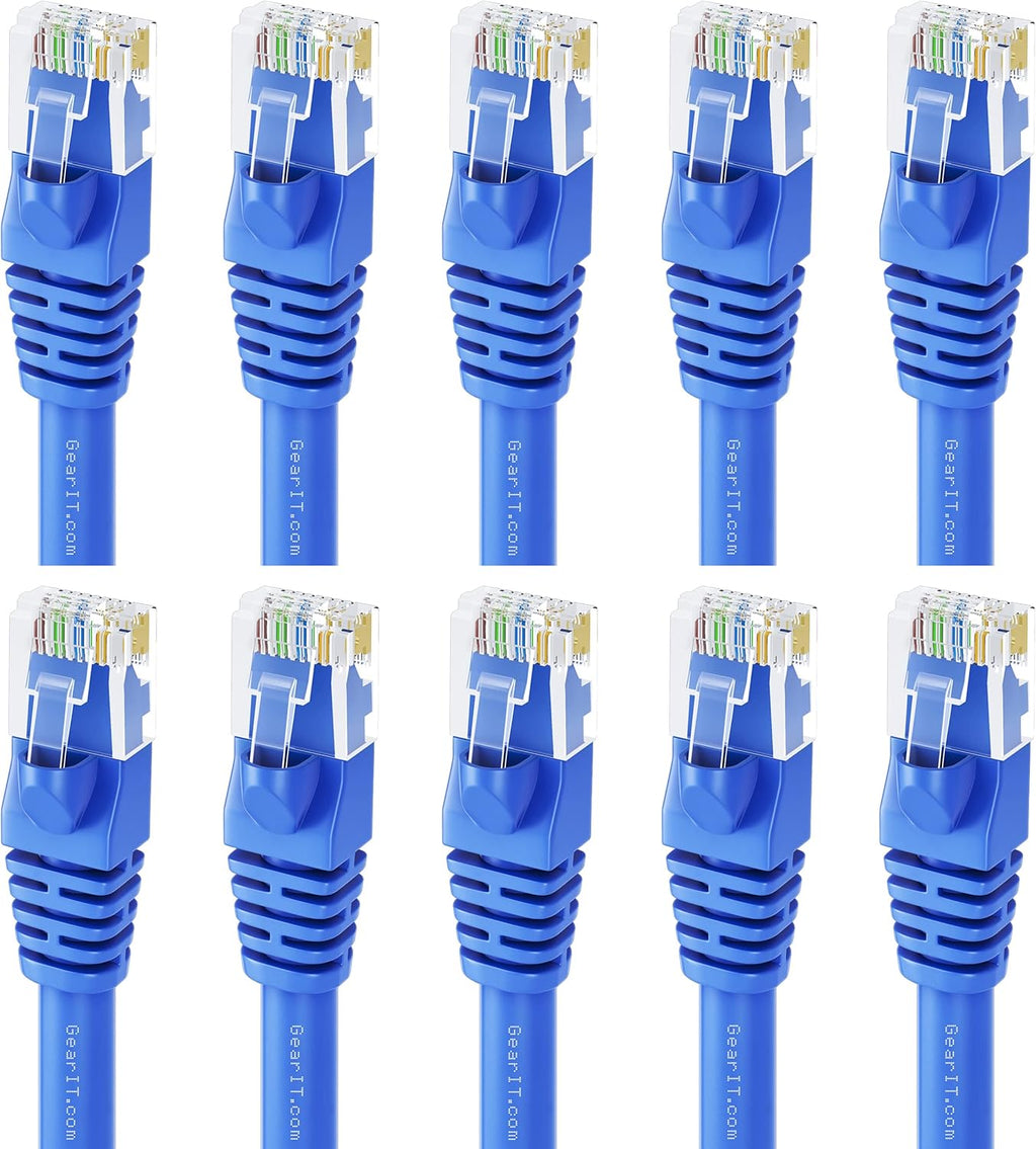 100-Pack Blue Cat5e Ethernet Patch Cable 3 Feet R28498