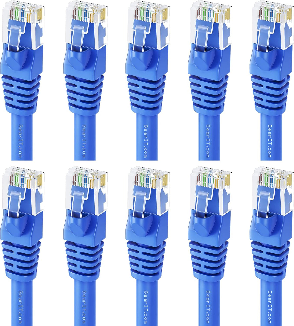 100-Pack Blue Cat5e Ethernet Patch Cable 3 Feet R28498