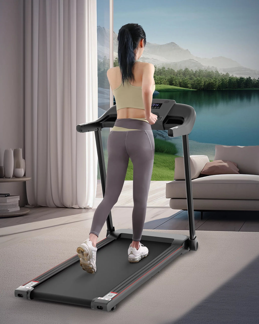 Folding Electric Treadmill with Bluetooth O855
