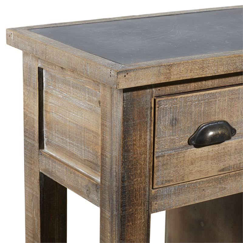 Brown Farmhouse Wood Console Table X487955