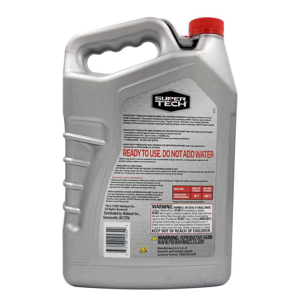 Red Antifreeze Prediluted 50/50 Y953
