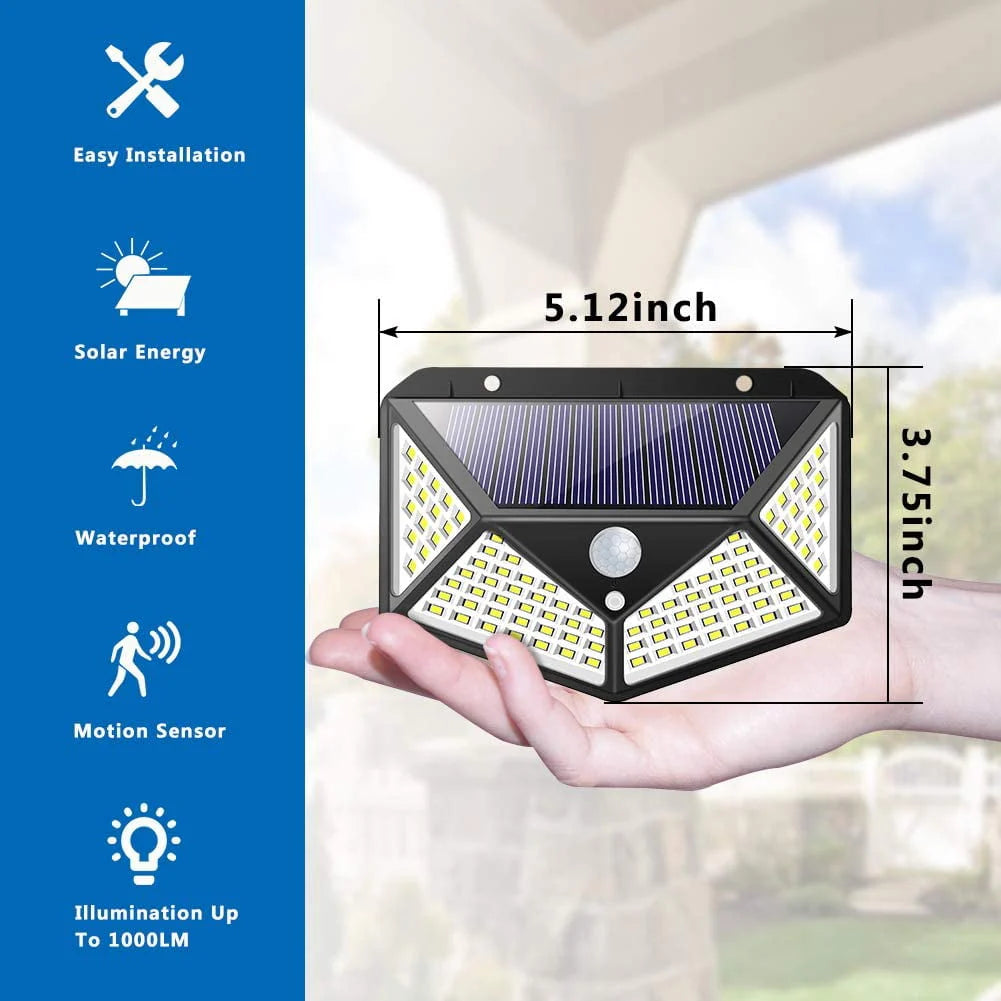IP65 Waterproof Solar Motion Sensor Lights 2 Packs N8733