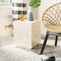 Beige Gold Square Top Side Table U507