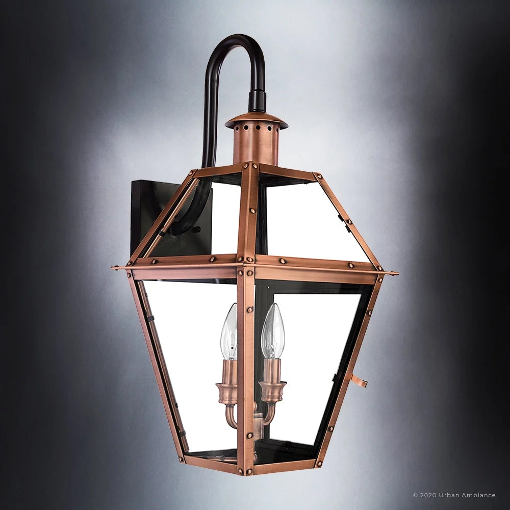 Outdoor Wall Sconce with Clear Glass O53725