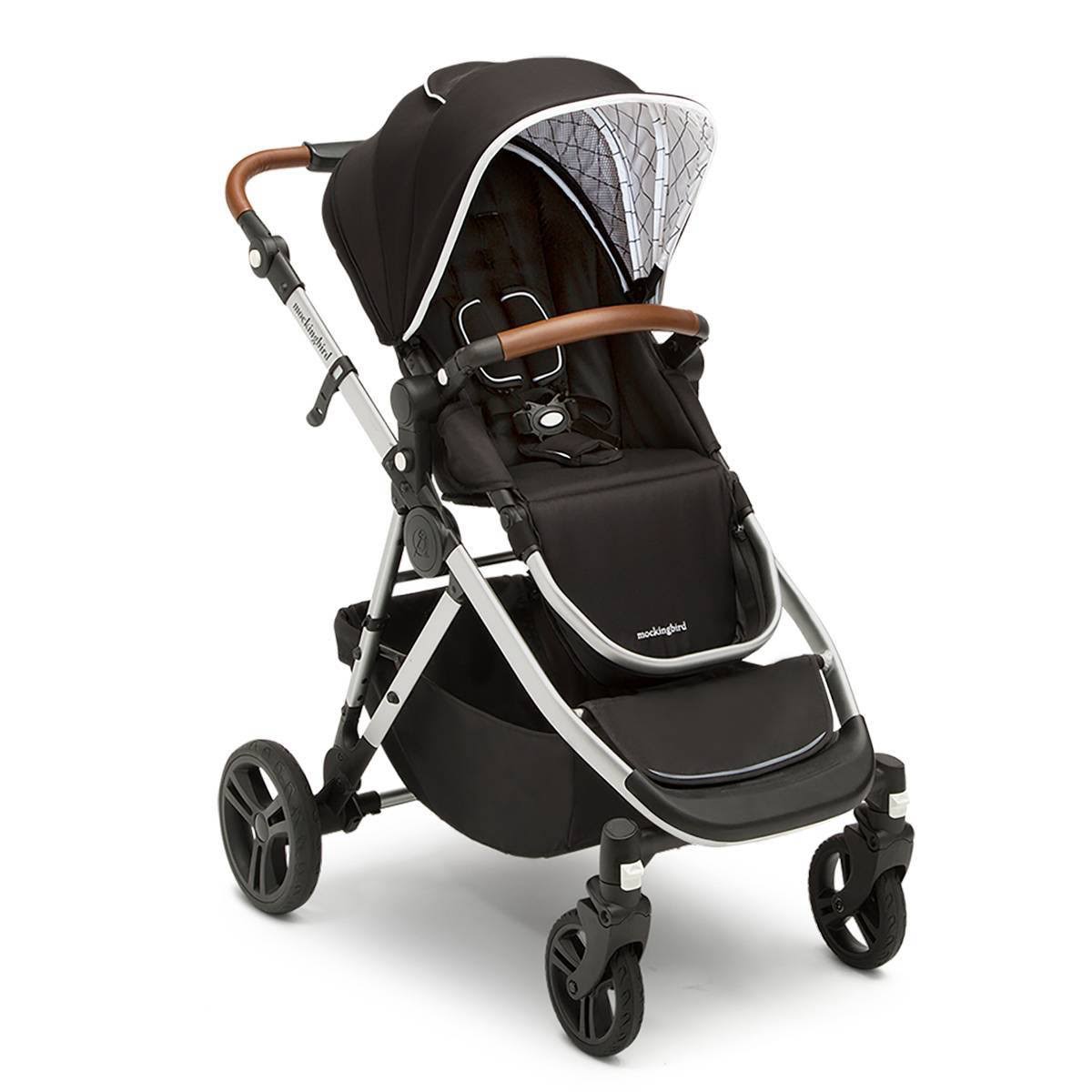 Black Single to Double Stroller V6264