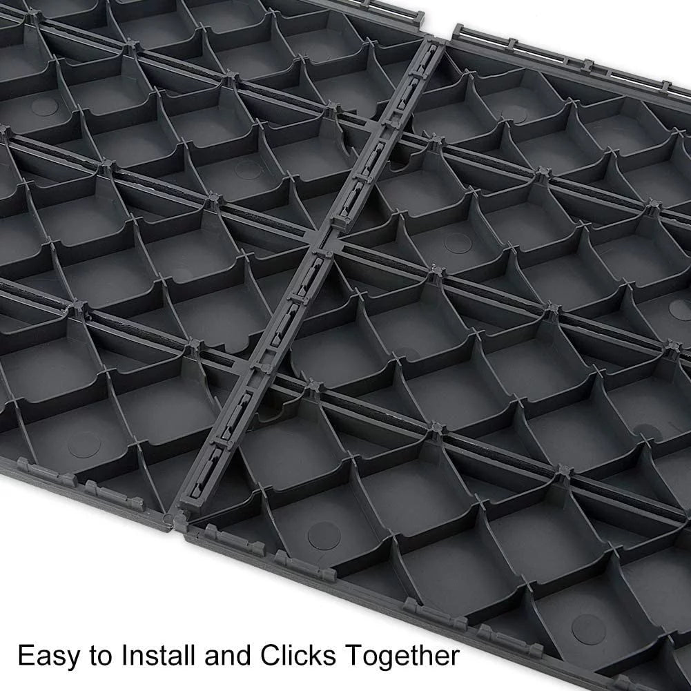 12 x 12 inches Composite Interlocking Decking Tile, 27 Pieces Dark Grey N7789