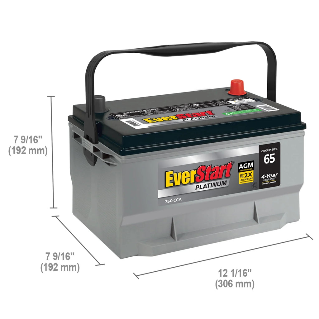AGM Automotive Battery Group Size 65 12 Volt 775 CCA K928