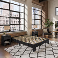 Black Full Platform Bed Frame E327