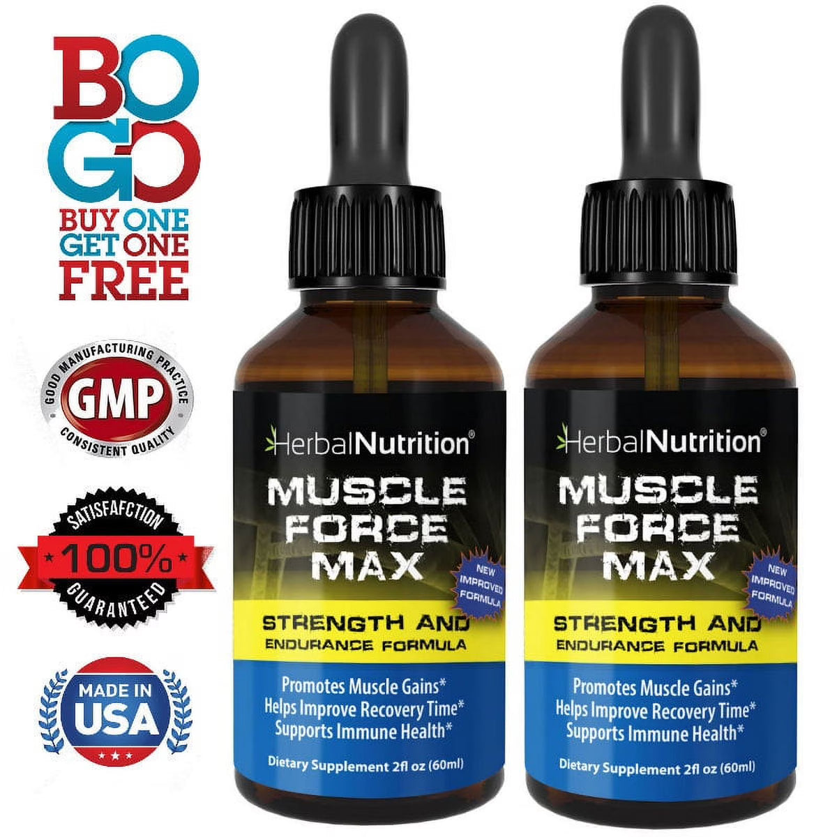 Muscle Force Max Strength & Endurance Drops 175mg Q581390