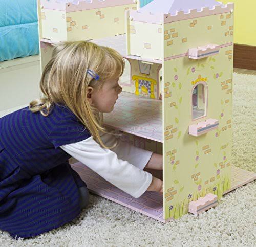 Wooden Fairytale Castle on Lazy Susan D6893
