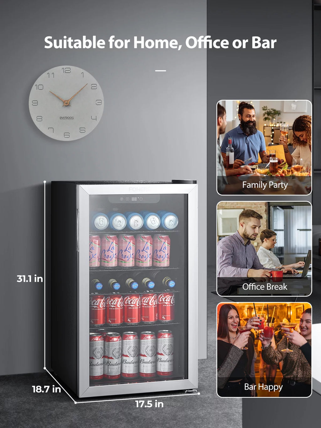 126 Can 3.2 Cu.ft Beverage Refrigerator Cooler X117726