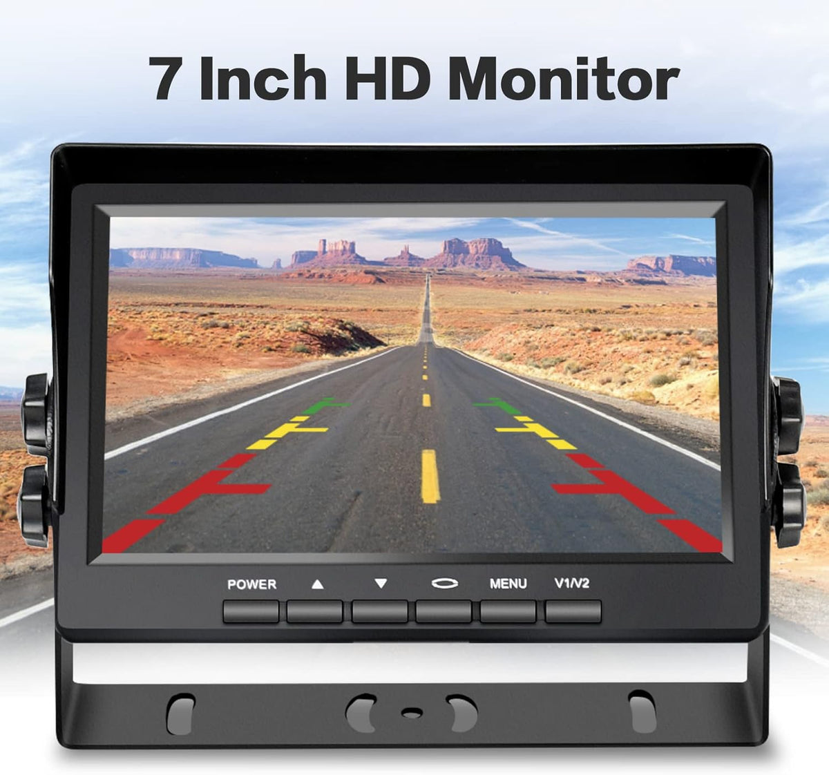 RV Backup Camera with 7 Inch Monitor Kit 18 IR LED Rear View Camera Q8195