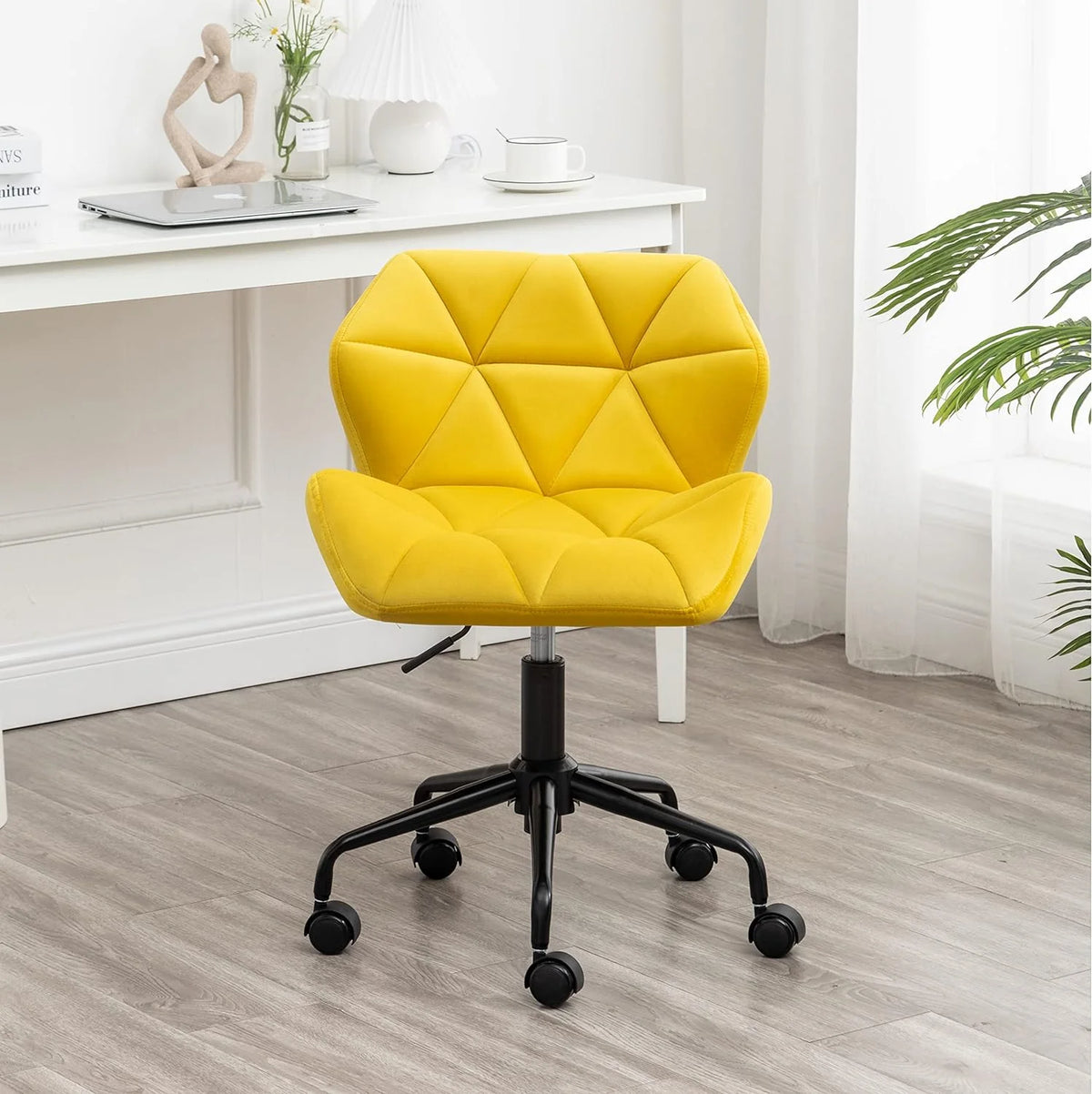 Tufted Adjustable Swivel Office Chair H8440