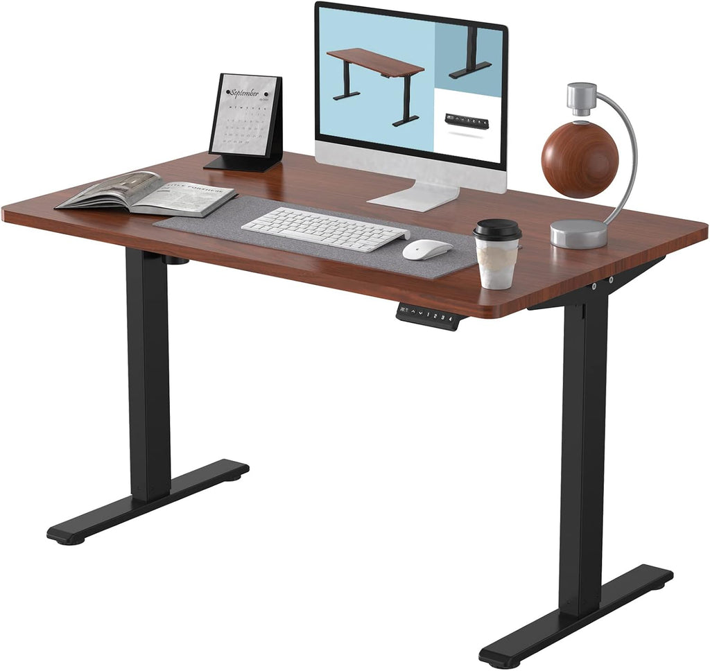 Electric Height Adjustable Standing Desk 48 x 24 Inches White B926