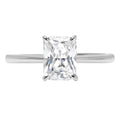 18k White Gold Solitaire Ring J58861