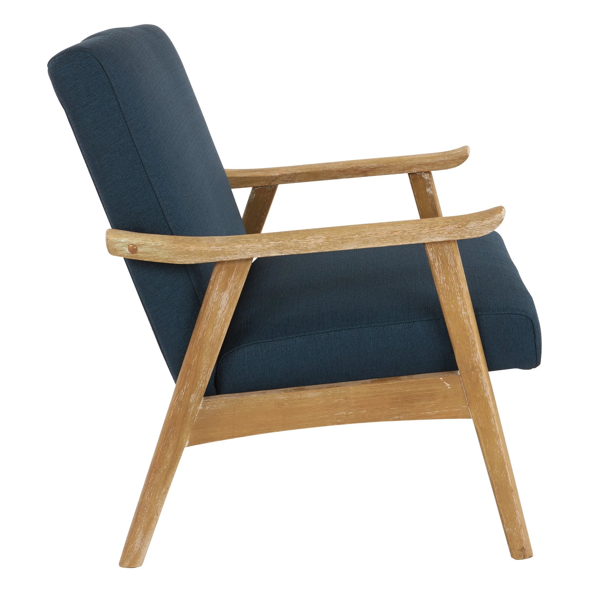 Navy Fabric Armchair X449
