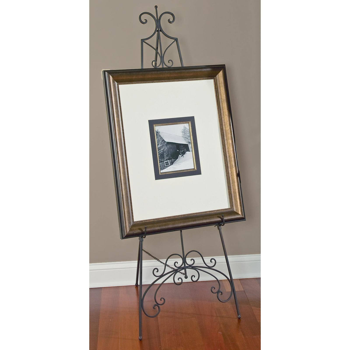 Black Metal Floor Easel I57715
