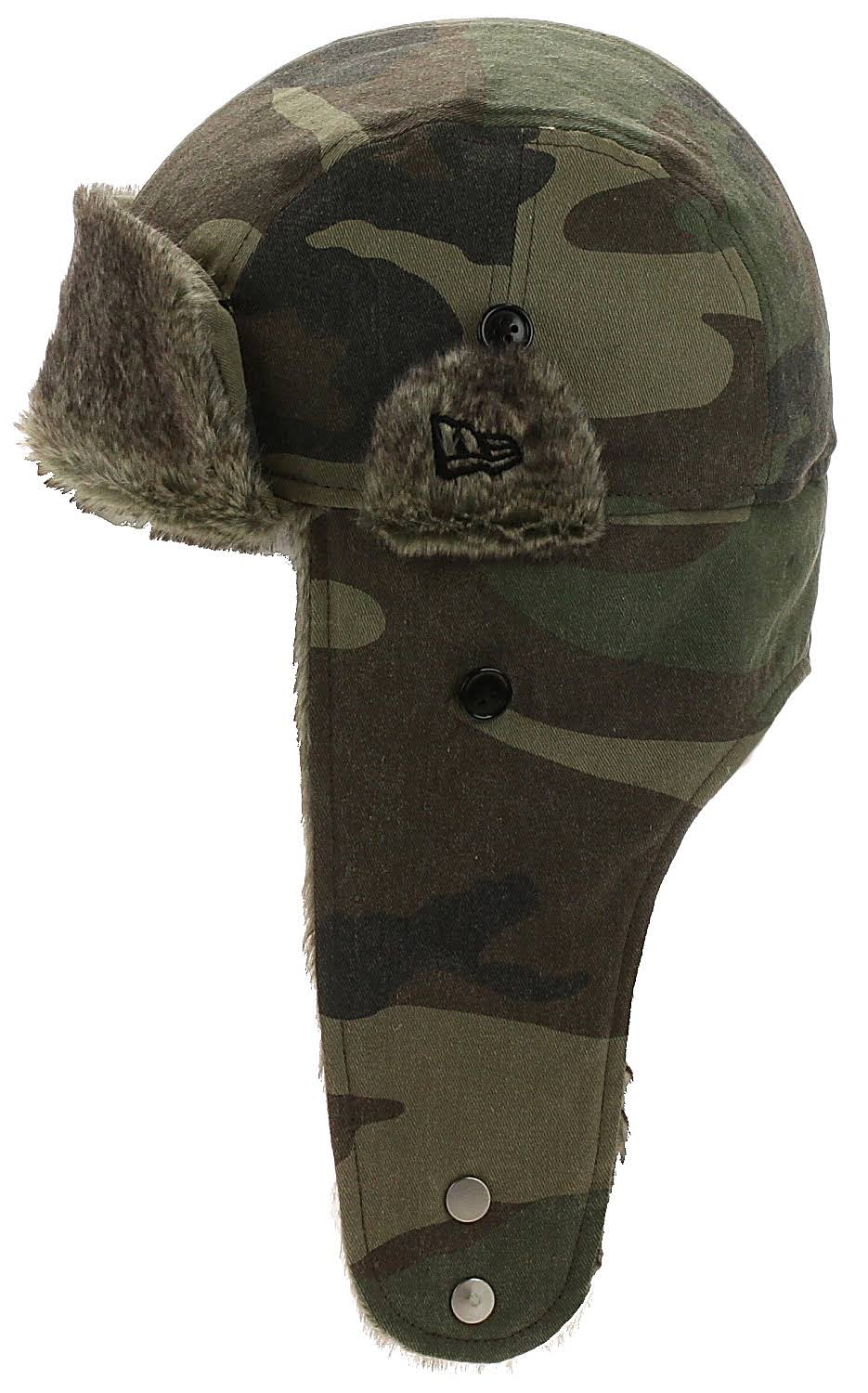 Camo Olive Faux Fur Trapper Hat V42955