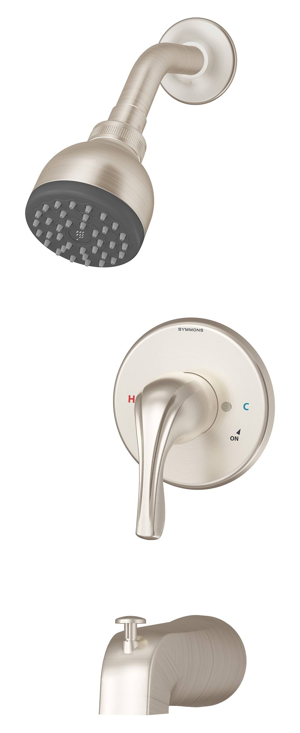 Satin Nickel Tub and Shower Trim Package D7968