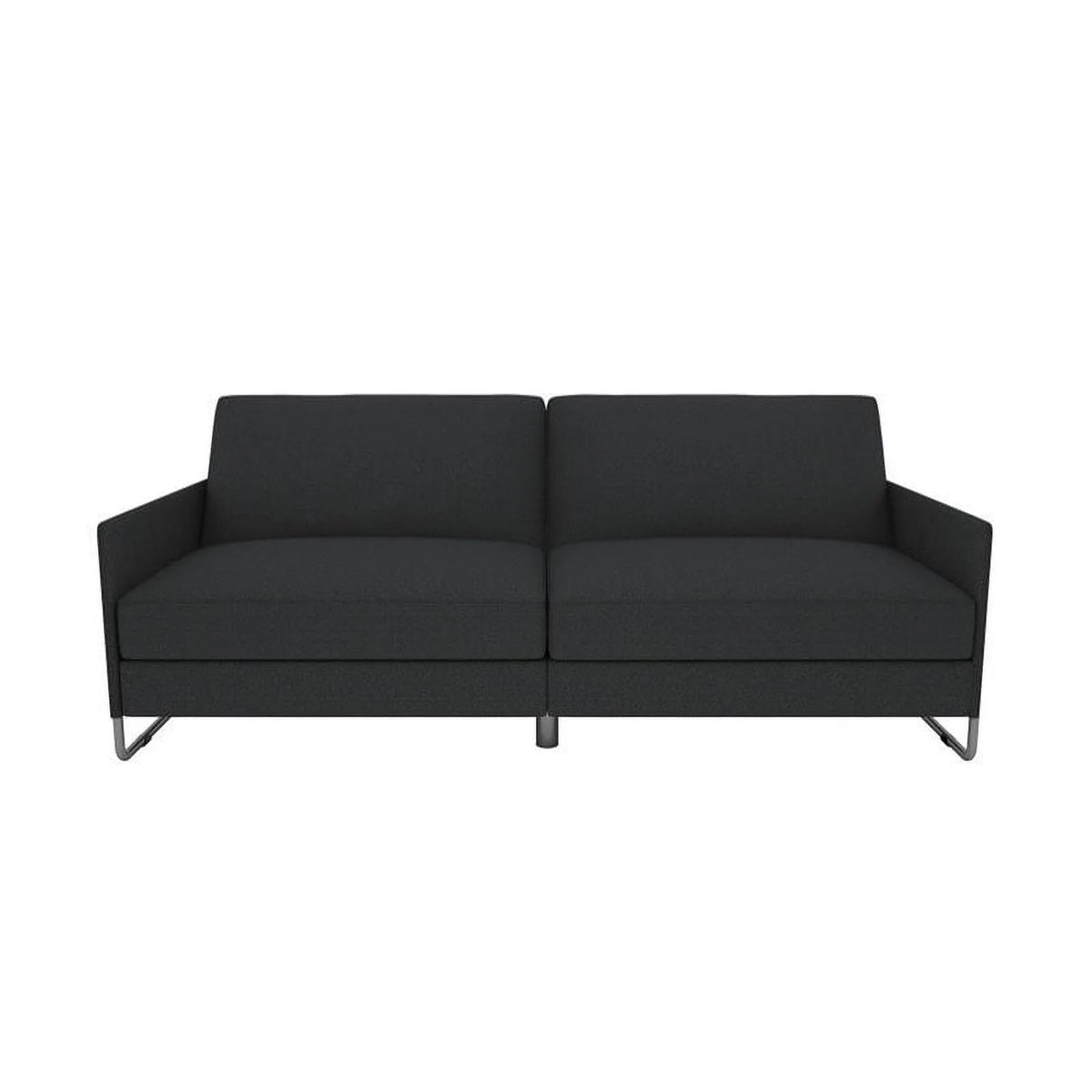 Grey Linen Convertible Futon Y9610
