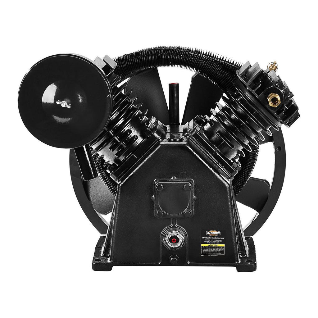 5 HP 175 PSI 2-Stage Cast Iron Air Compressor Pump X8440