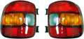 Tail Light Pair Compatible with GMC Sierra 1500 Stepside Bed 1999-03 K1496