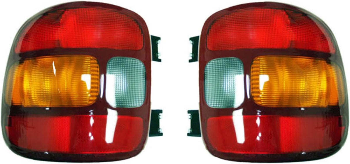 Tail Light Pair Compatible with GMC Sierra 1500 Stepside Bed 1999-03 K1496