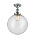 Polished Chrome 12 inch Semi-Flush Mount Light Q699