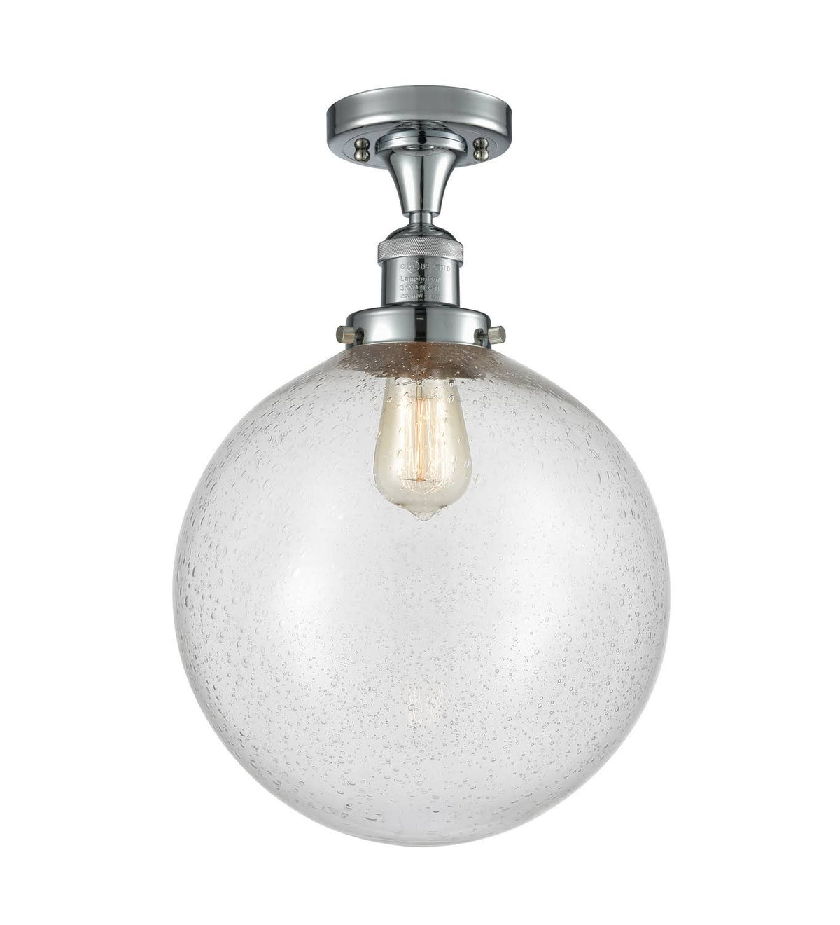 Polished Chrome 12 inch Semi-Flush Mount Light Q699