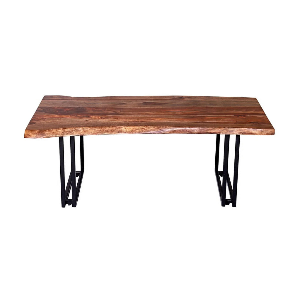 Solid Sheesham Wood Live Edge Coffee Table J249470