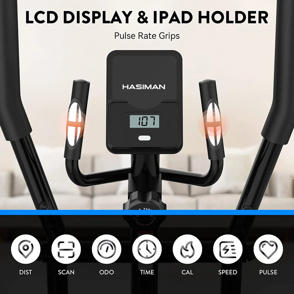 Silent Magnetic Elliptical Bike Stationary Exercise Machine R1937